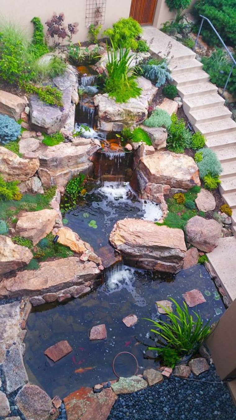 14 Clever Ideas How To Improve Backyard Pond Ideas With … à Bassin Jardin Préformé