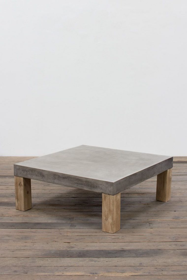 39.5" X 39.5" X 16"t | Möbel | Table Basse Beton, Table De … destiné Table De Jardin En Ciment