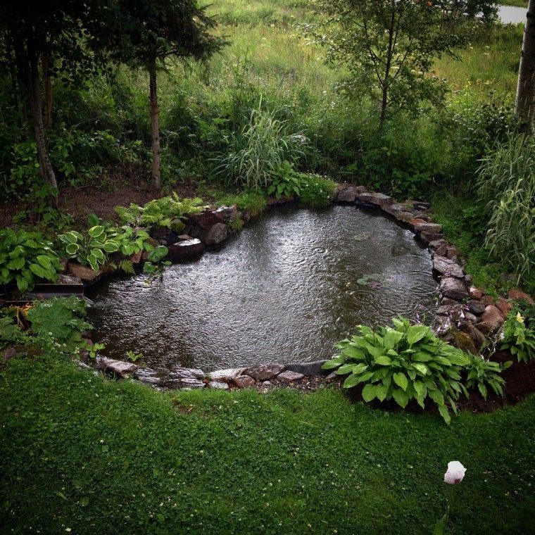 40 Beautiful Inspiring Garden Pond Design For Your Outdoor … intérieur Accessoires Pour Bassin De Jardin