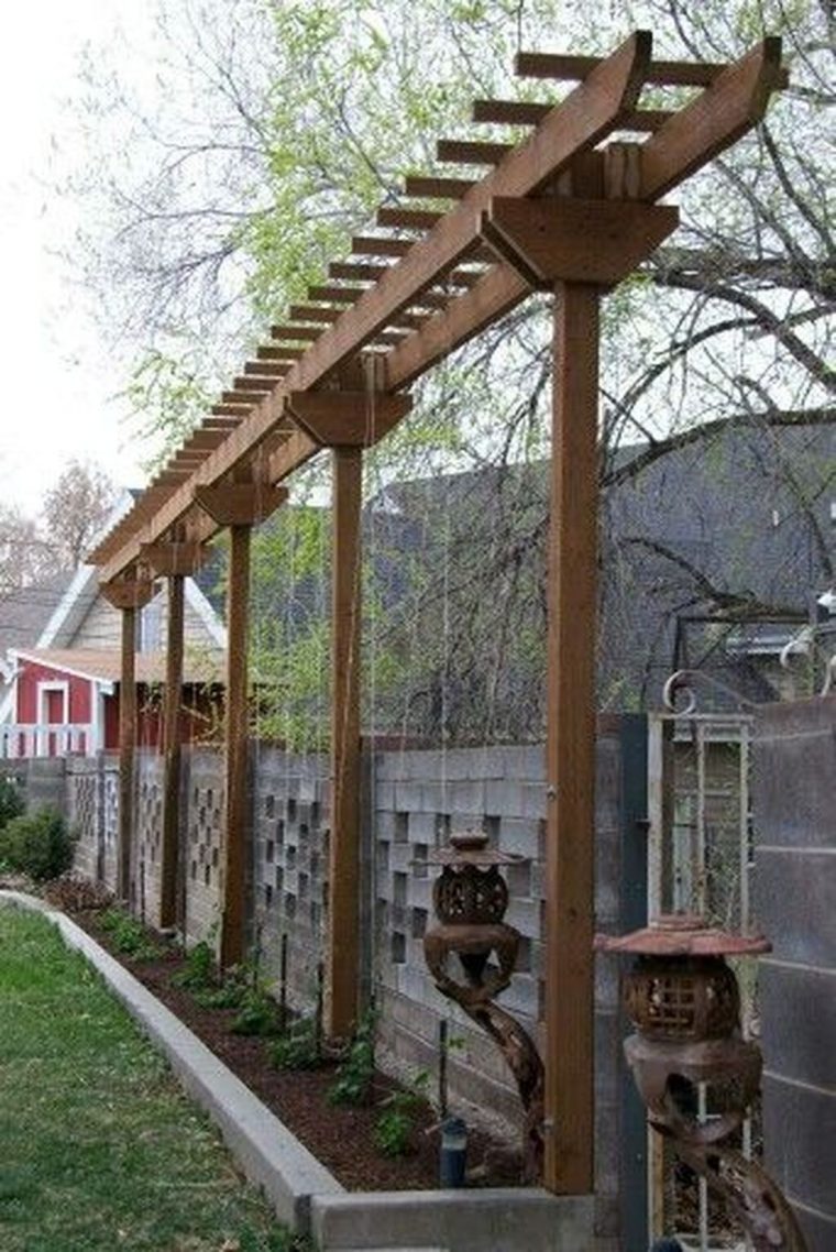 44 Awesome Pergola Trellis Ideas For Your Front Yard … intérieur Treillis Metal Jardin