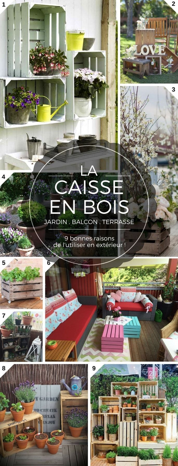 9 Bonnes Raisons Dutiliser La Caisse En Bois Pour Le Balcon ... avec Caisse De Jardin