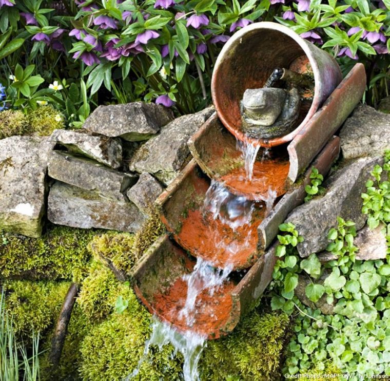 9 Exemples De Fontaines Pour Votre Jardin | Jardin D'eau … concernant Petite Fontaine De Jardin Pas Cher