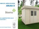 Abri De Jardin En Bois Akaa Blooma (676229) Castorama tout Cabanon De Jardin Castorama