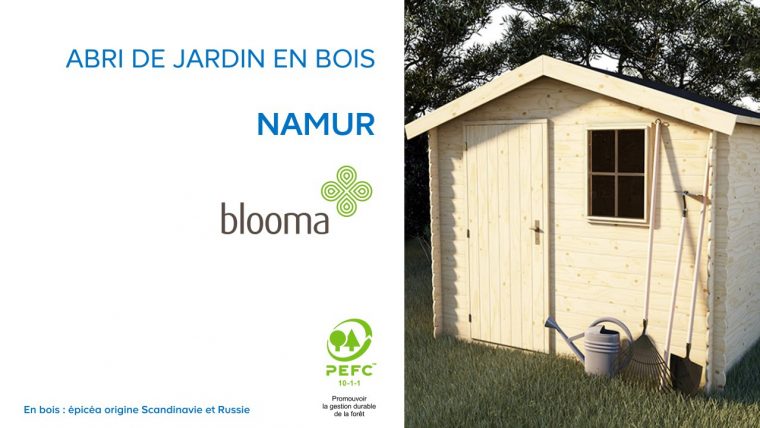 Abri De Jardin En Bois Namur Blooma (630680) Castorama avec Maison De Jardin En Bois Castorama