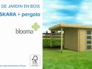 Abri De Jardin En Bois + Pergola Skara Blooma (675978) Castorama destiné Chalet De Jardin En Bois Castorama