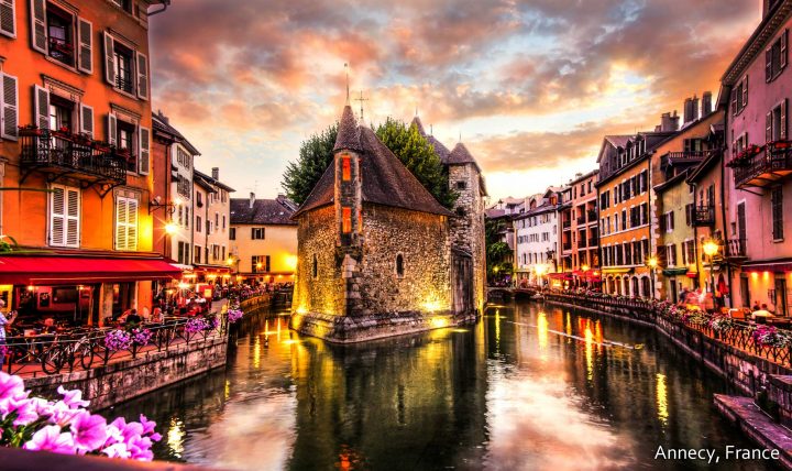 Annecy, France Dubbed The 'venice Of The Alps' This Romantic … encequiconcerne Les Jardins Du Château Annecy