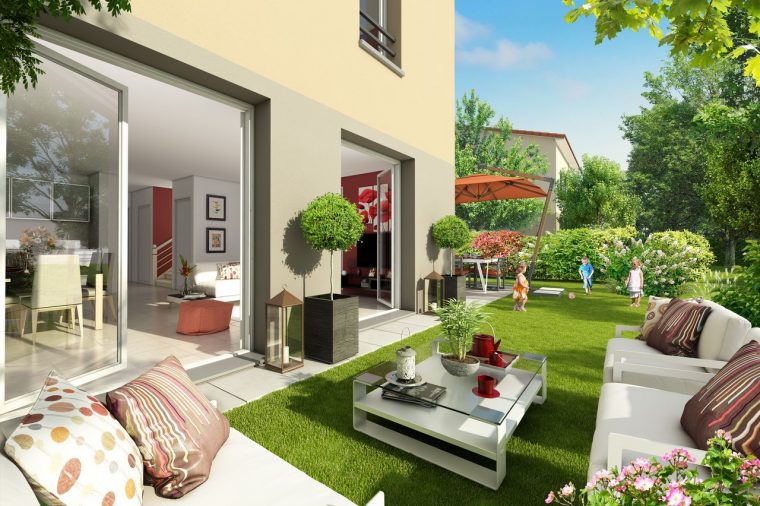 Appartement Duplex 70M² Avec Jardin Privatif. 2 Chambres … à Location Rez De Jardin Lyon