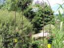 Arche De Jardin Treillage En Fer Petit Modèle + 4 Supports À ... destiné Arceau Jardin Pas Cher
