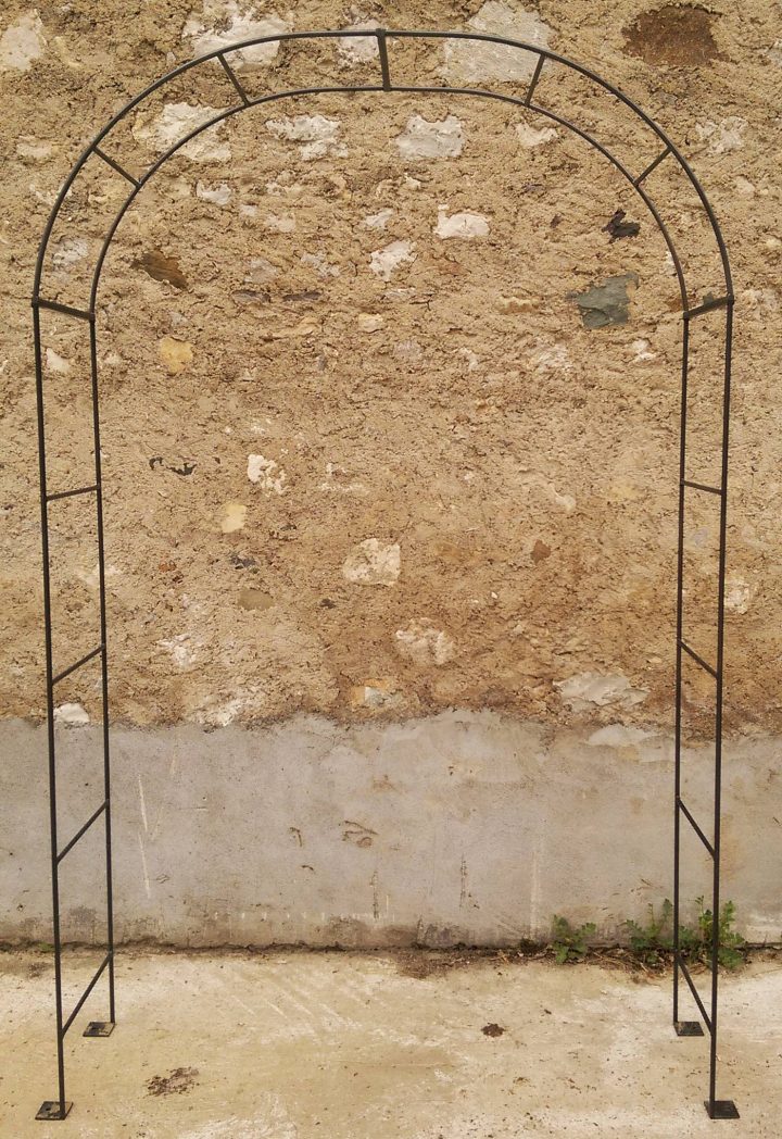Arche Simple Arche À Fleurs Rosiers Tuteur Plantes De Jardin … tout Arche De Jardin En Fer Forgé