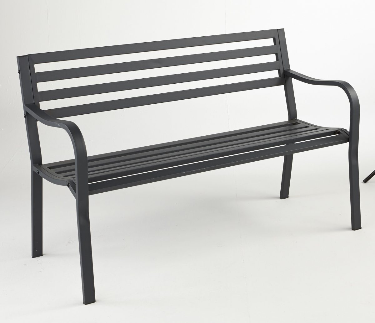 Banc 3 Places De Jardin En Acier Gris intérieur Banc De Jardin Leroy Merlin