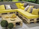 Banc Lounge Et Table En Palettes - Etape Par Étape - Pour Les Makers pour Canapé De Jardin En Palette