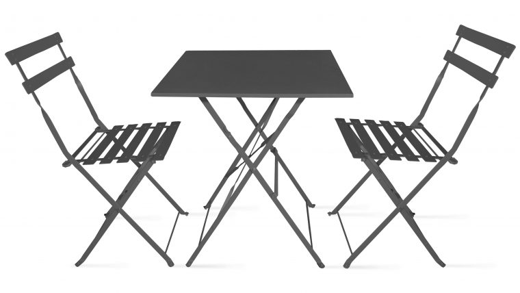 Bistrot 2 Pliantes Intermarché De Chaises Table Et Jardin … encequiconcerne Table De Jardin Metal Pliante
