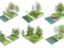 Blocs 3D Éclatés Sur Les Thématiques D'aménagement Du Parc ... avec 3D Jardin &amp;amp; Paysagisme