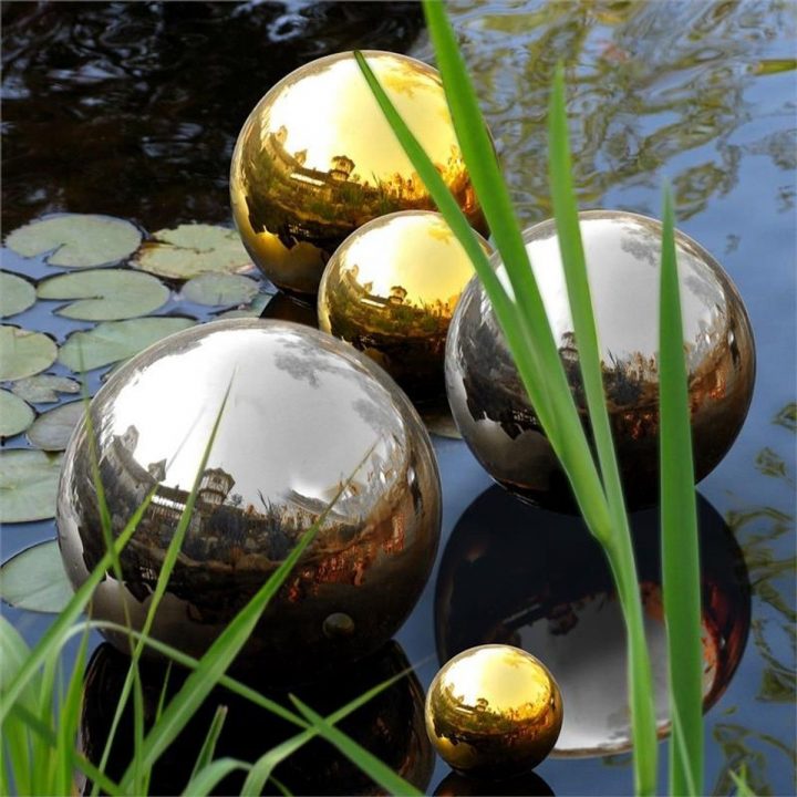 Blumfeldt Silver Globe Inox Boule De Jardin Décorative V2A … avec Boule Décorative Jardin