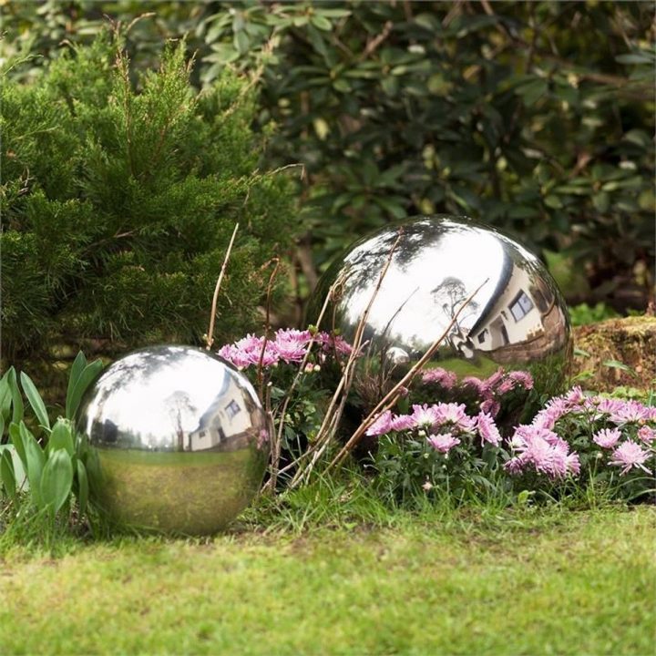 Blumfeldt Silver Globe Inox Boule De Jardin Décorative V2A … pour Boule Décorative Jardin