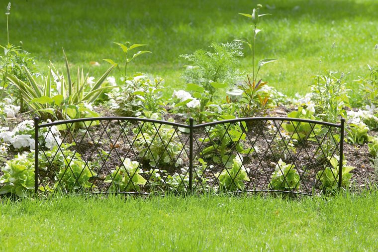 Bordure Décorative En Métal Époxy – Nortene intérieur Bordure De Jardin En Grillage