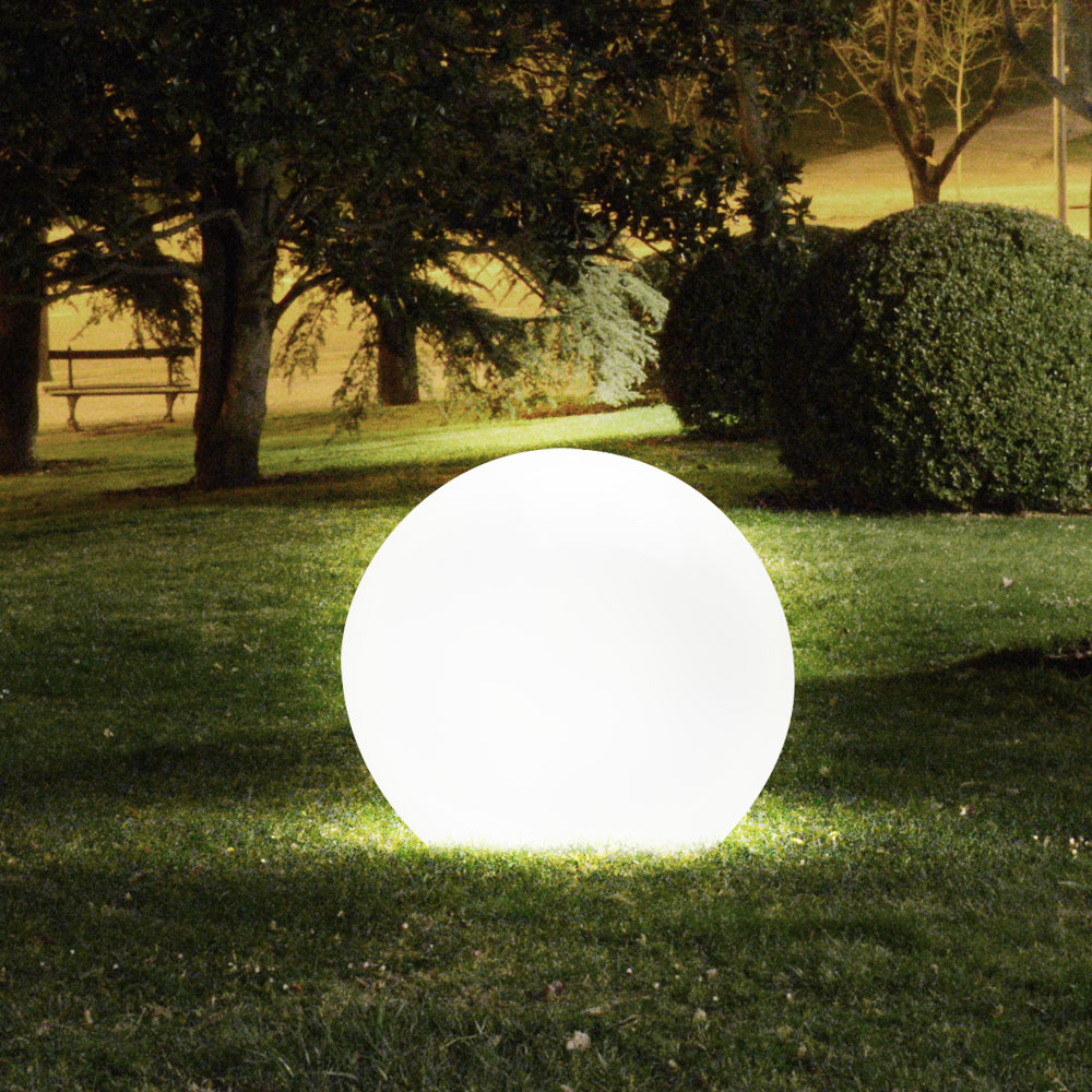 Boule Lumineuse Brochette Luminaire Extérieur Éclairage Blanc Jardin  Terrasse destiné Boule Lumineuse Jardin