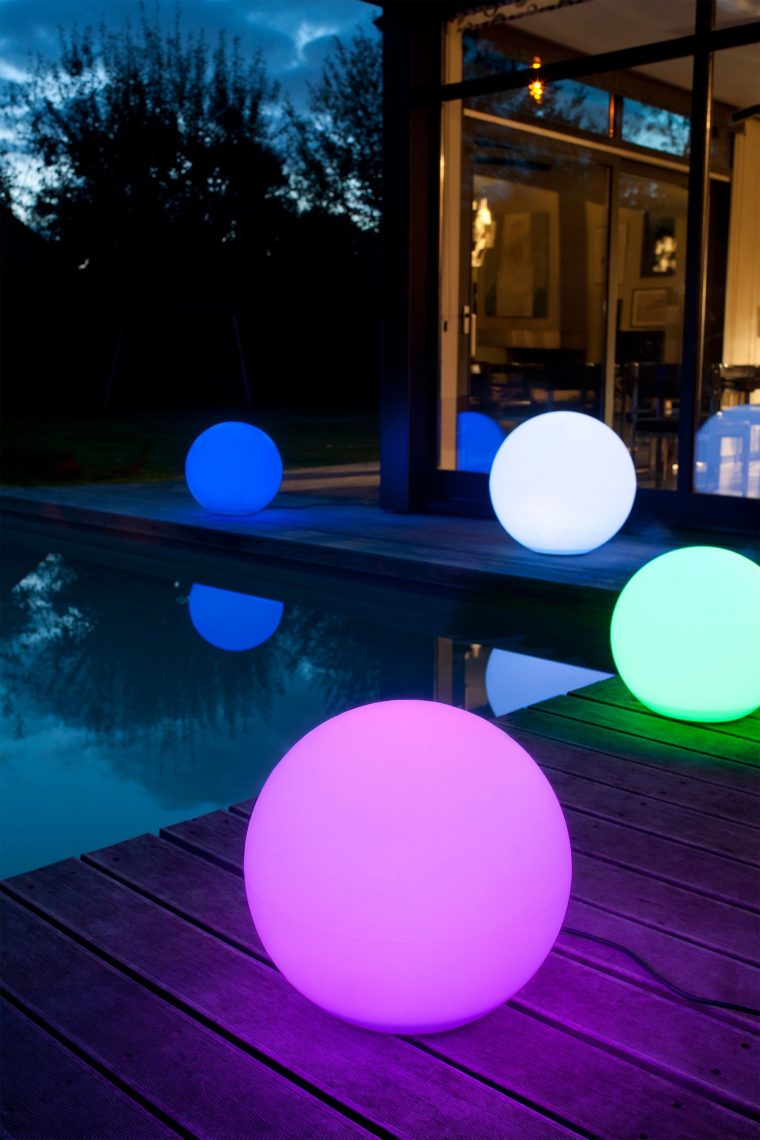 Boule Lumineuse Multicolore | Éclairage Extérieur, Boule … avec Sphere Lumineuse Jardin