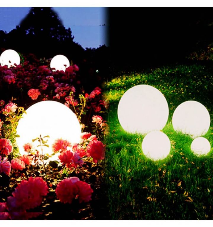 Boule Lumineuse Waterproof Multicolore À Énergie Solaire – Sun dedans Boule Lumineuse Jardin