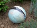 Boules En Grès Pour La Décoration Extérieure, Poteries De Jardin pour Boule Céramique Jardin