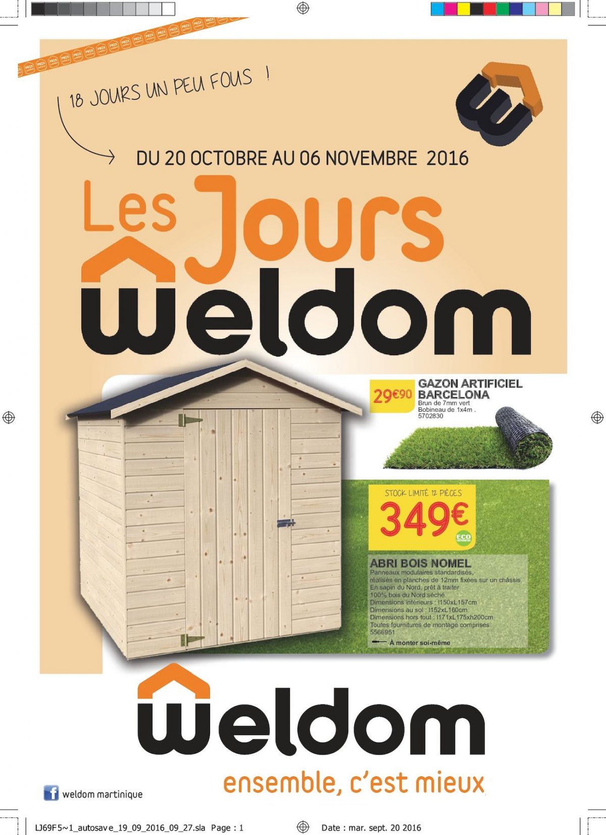 Calaméo - Weldom - Les Jours Weldom concernant Abri De Jardin Weldom