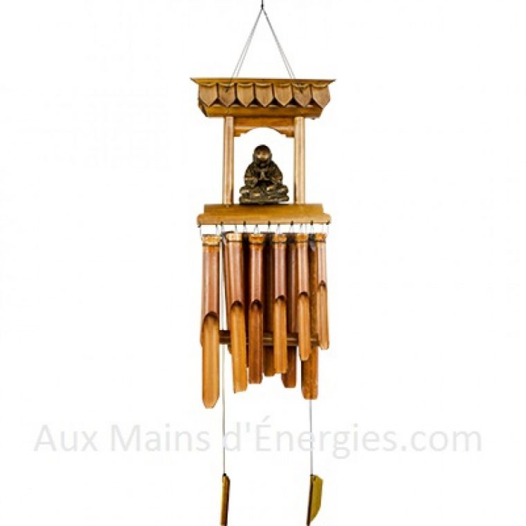 Carillons Carillon À Suspendre Avec Deux Jolis Oiseaux … pour Carillon Bambou Jardin