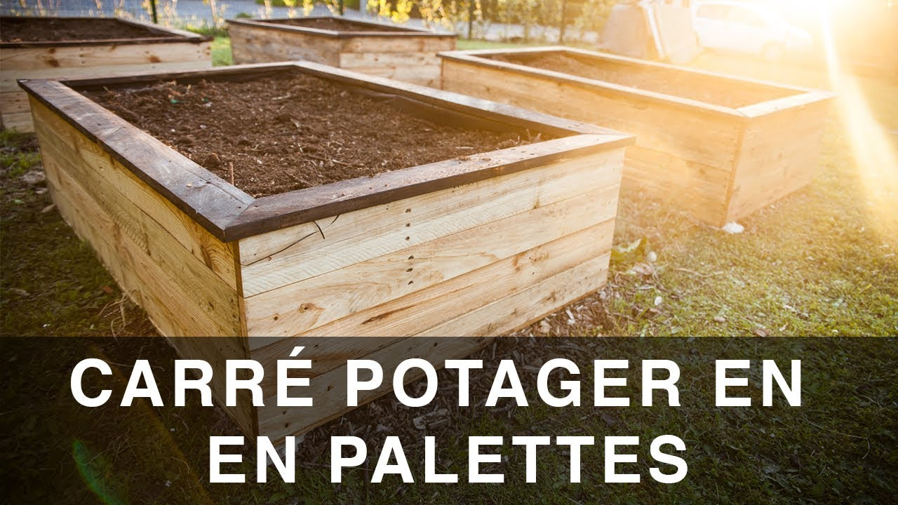 Carré Potager En Palettes avec Construire Jardin Surélevé