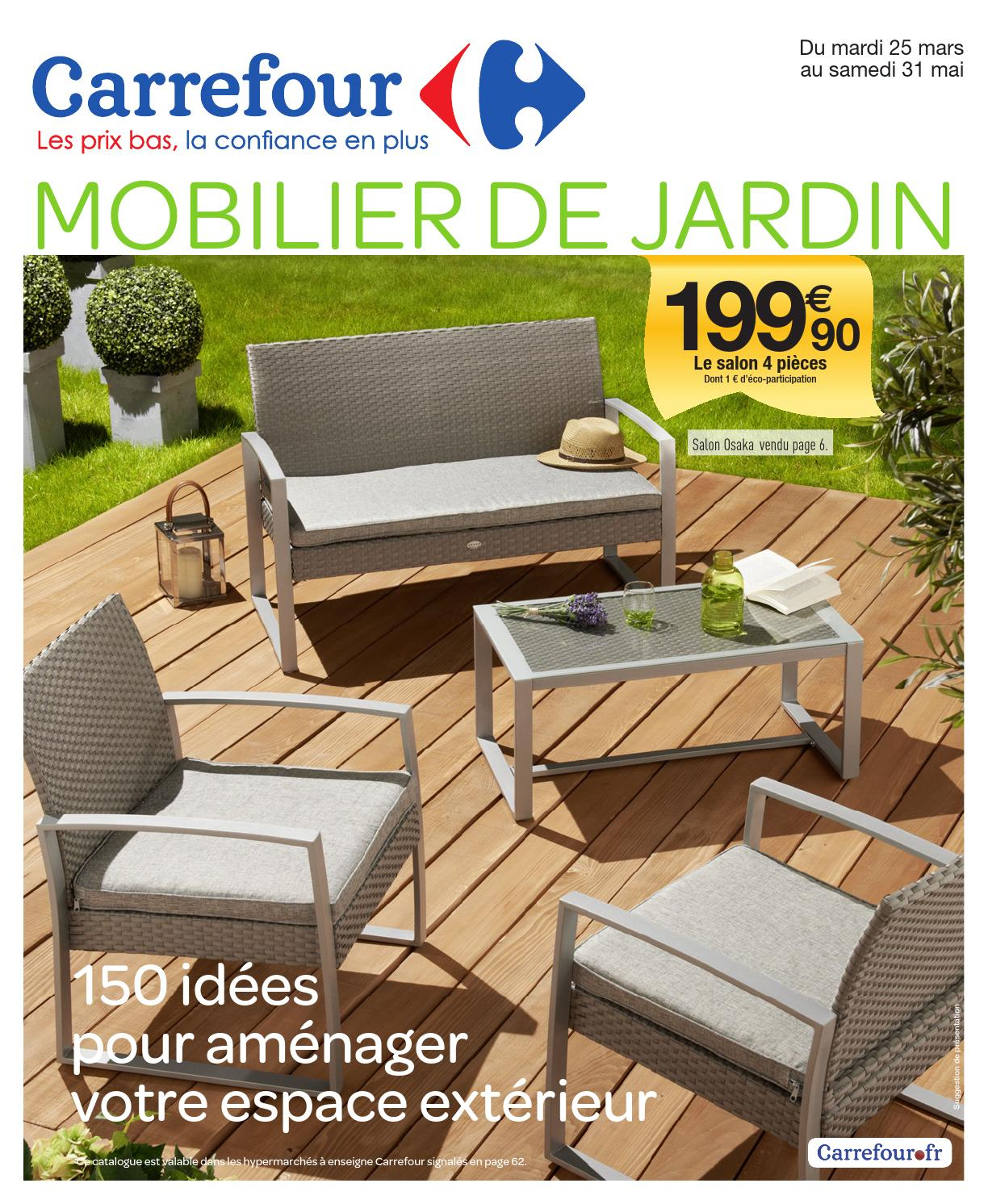 Catalogue Carrefour - 25.03-31.05.2014 By Joe Monroe - Issuu dedans Chaise Longue De Jardin Carrefour