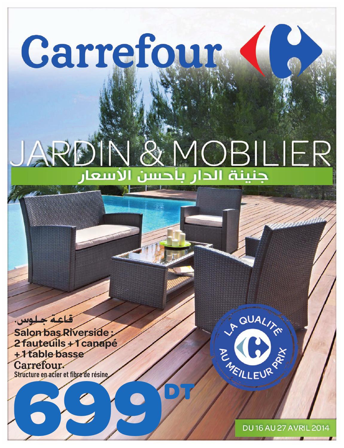 Catalogue Carrefour &quot;jardin Et Mobilier&quot; By Carrefour ... concernant Salon De Jardin Resine Carrefour