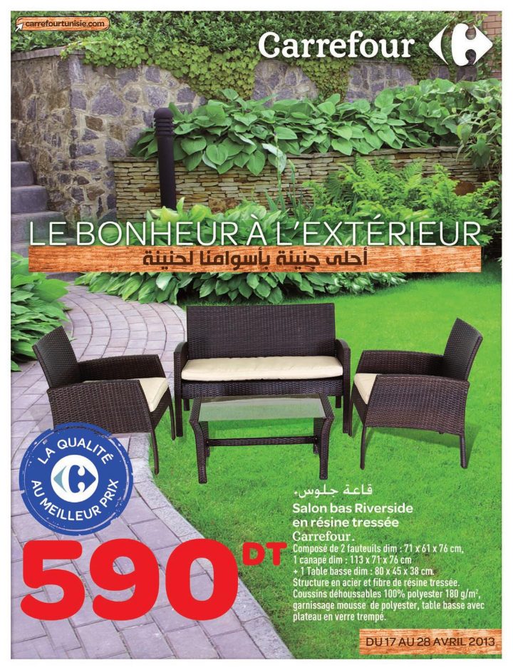 Catalogue Carrefour Le Bonheur À L'extérieur By Carrefour … pour Salon Jardin Resine Carrefour