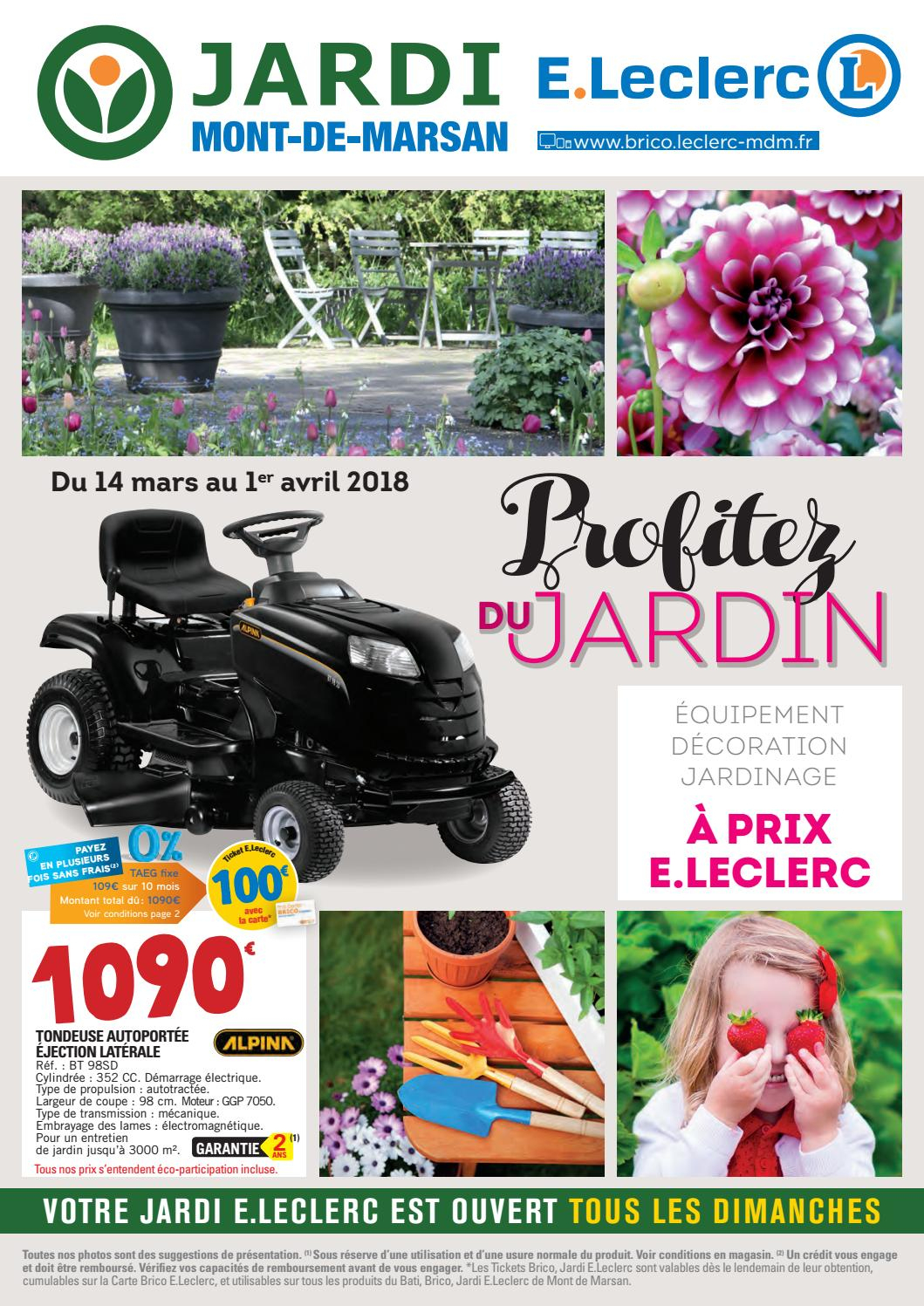 Catalogue Jardin - Jardi E.leclerc By Chou Magazine - Issuu intérieur Abris De Jardin Bois Leclerc