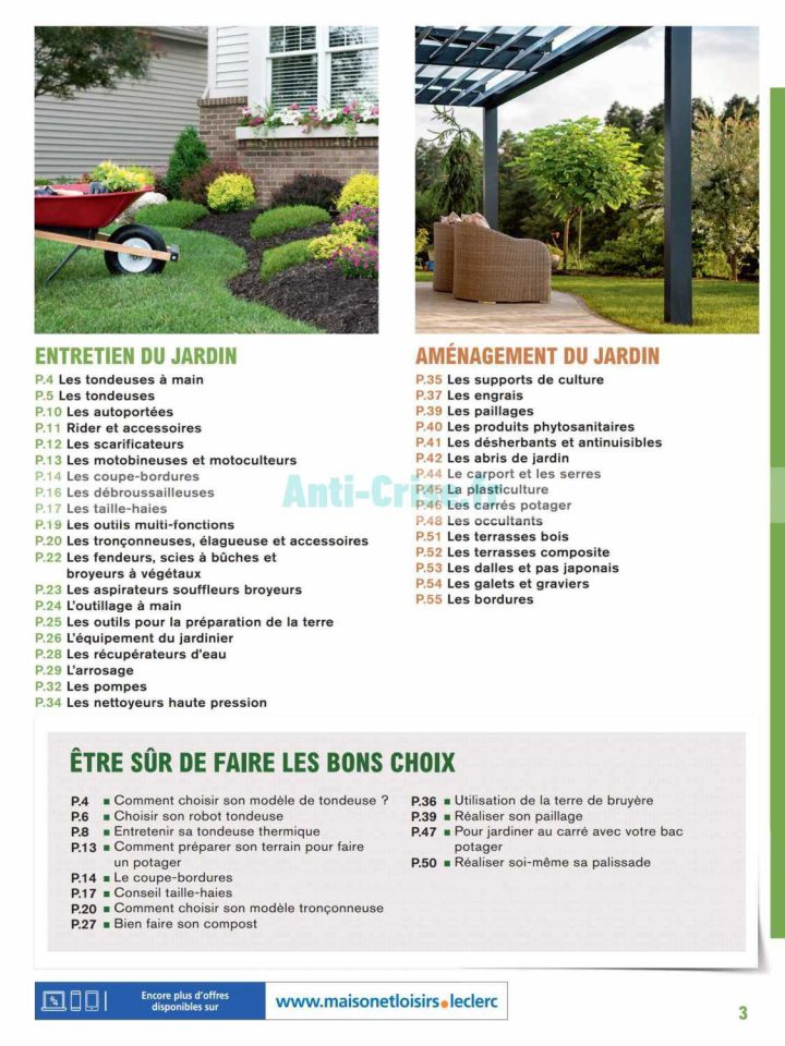 Catalogue Leclerc Du 20 Février Au 31 Décembre 2020 (Jardin … destiné Tondeuse Leclerc Jardin
