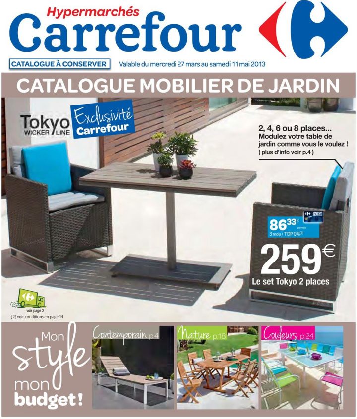 Catalogue Mobilier De Jardin – Pdf Téléchargement Gratuit destiné Salon De Jardin Resine Carrefour