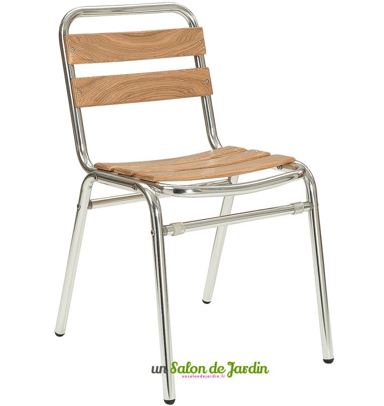 Chaise Chaise Bois Alu Alu Bistrot Bistrot Et Et Chaise Bois … dedans Chaise Bistrot Aluminium Jardin