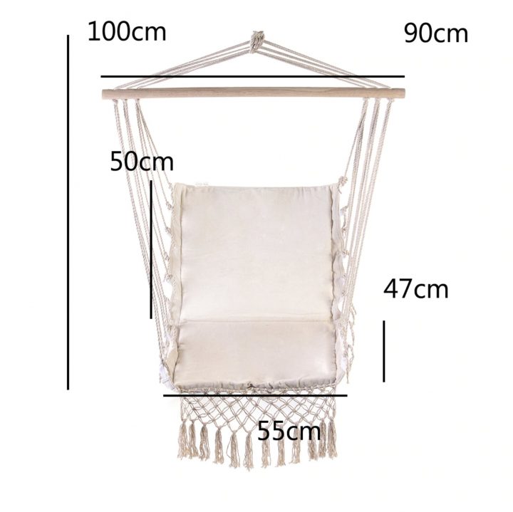 Chaise Hamac Suspendu Plafond Blanc (Pour Le Jardin … intérieur Chaise Suspendue Jardin