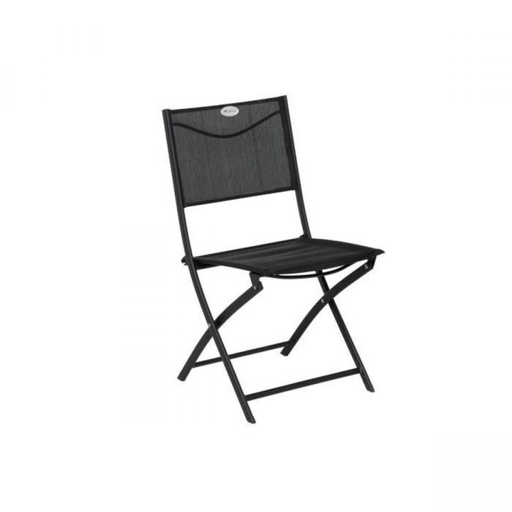 Chaise Pliante Les Compatibles – Noir – Achat / Vente … à Chaise De Jardin Hesperide