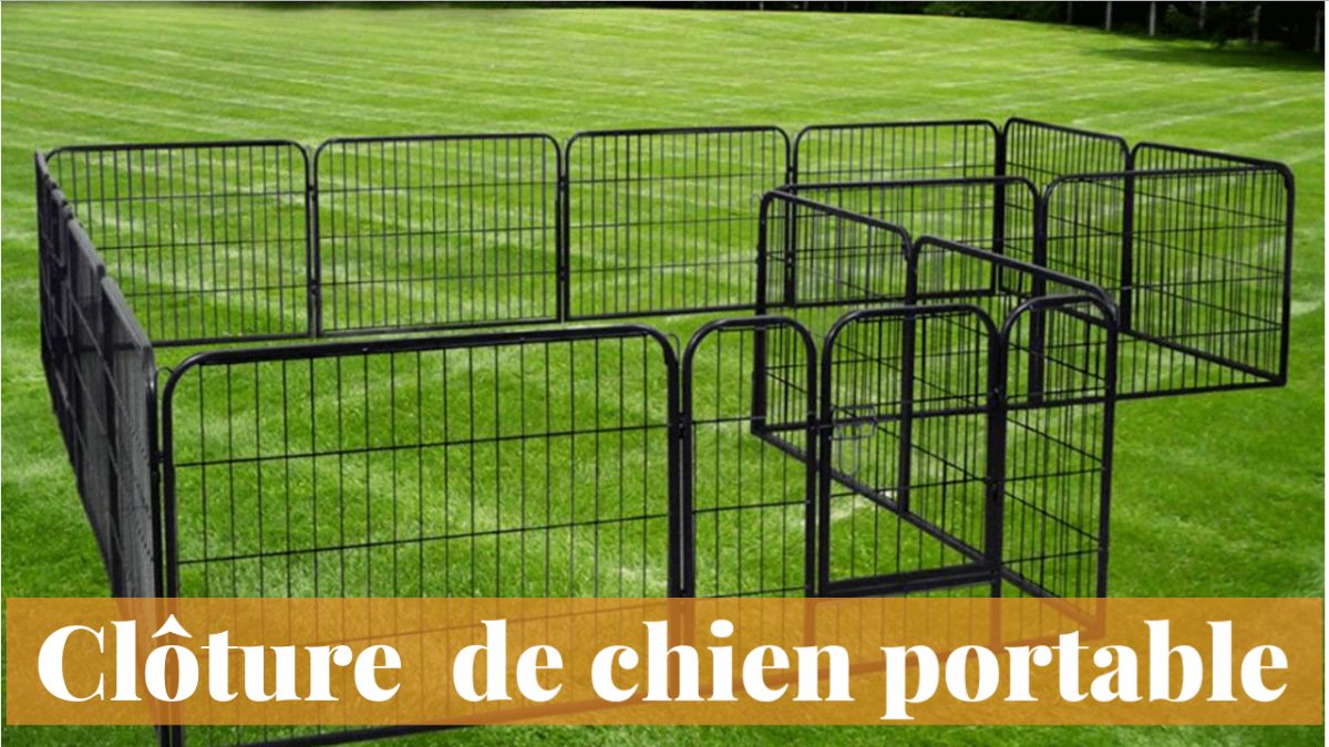 Clôture Anti Fugue Portable Pour Chien - Guide Du Meilleur ... intérieur Barriere Jardin Pour Chien