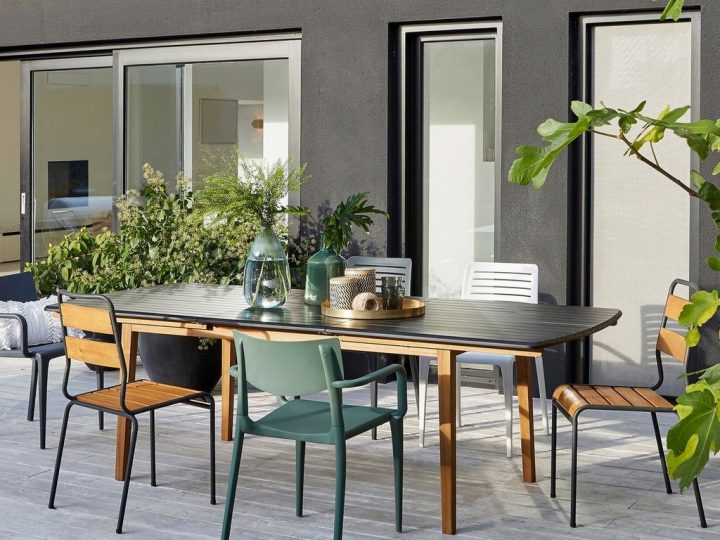 Comment Décorer Une Terrasse Avec Du Noir – Joli Place destiné Le Bon Coin Table De Jardin