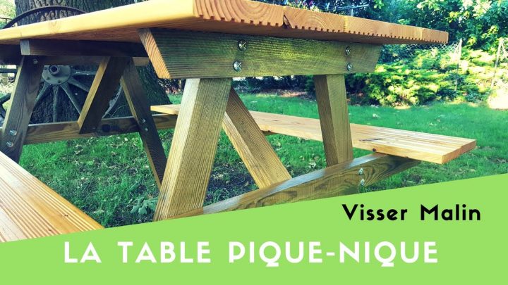 Comment Fabriquer Une Table Pique Nique – Ep38 concernant Table De Jardin En Bois Avec Banc Integre