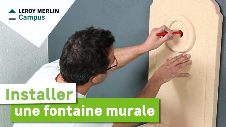 Comment Installer Une Fontaine Murale ? Leroy Merlin concernant Installation Fontaine De Jardin