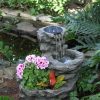 Construire Une Fontaine Extérieure Pour Apporter De L ... tout Petite Fontaine De Jardin