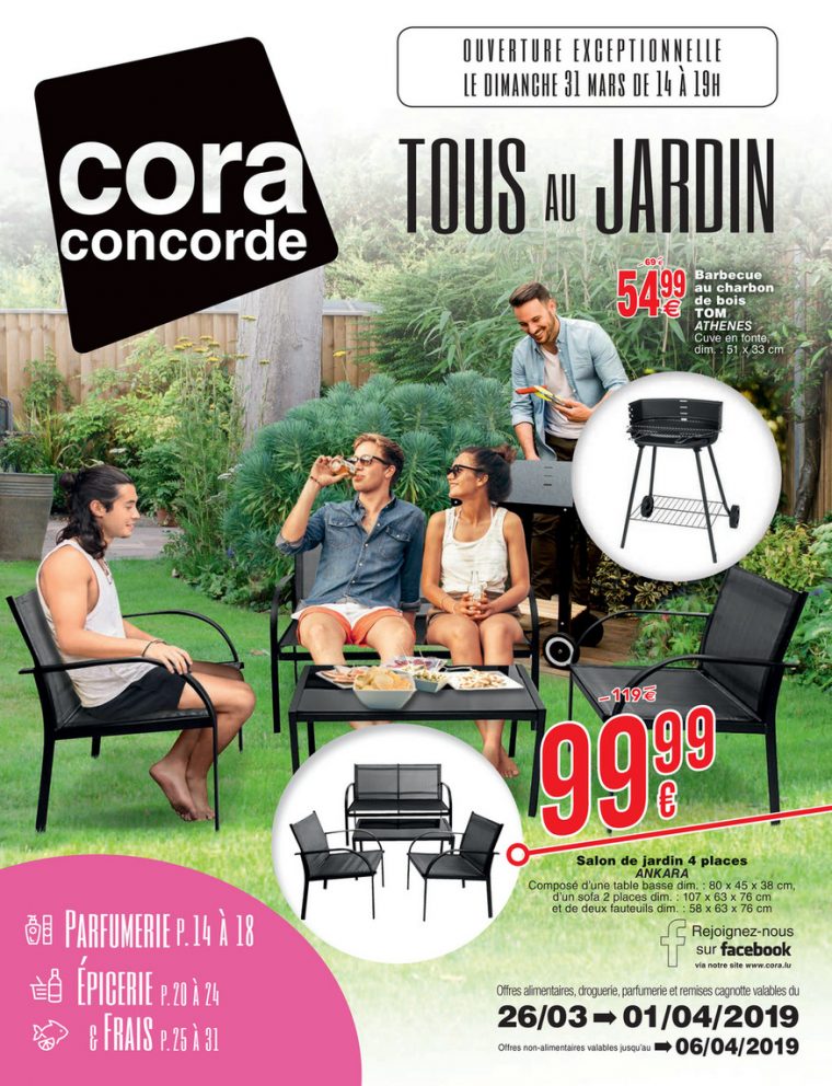 Cora – 2603 Mobilier De Jardin À Cora Concorde – Page 1 destiné Table De Jardin Cora