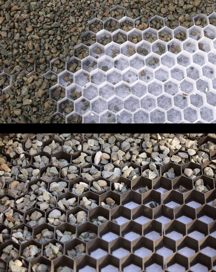 Core Gravel Grids Are Available In Black Or White … encequiconcerne Geotextile Jardin