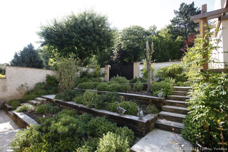 Création D'un Jardin Sur 3 Niveaux, Olivier Bedouelle … avec Créer Jardin Japonais Facile