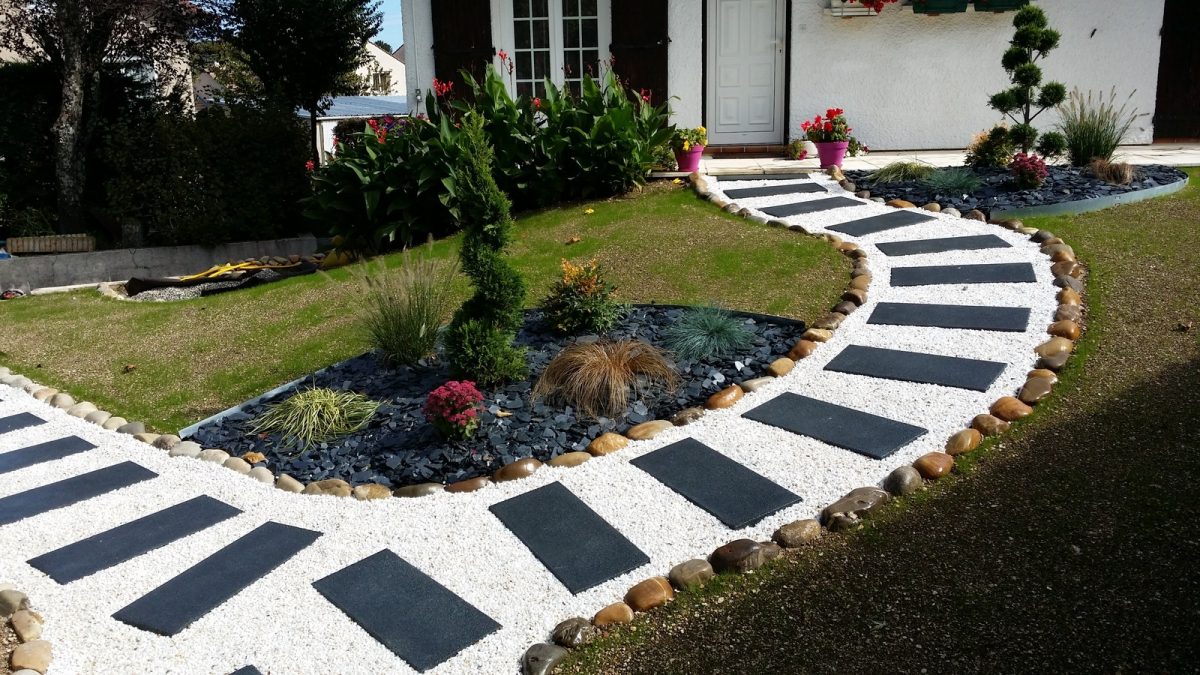 Création D'une Allée - Du Jardin A La Terrasse pour Création Allée De Jardin