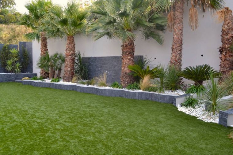 Creation-Jardin-Style-Californien-Maison-Contemporaine … avec Jardin Avant Maison