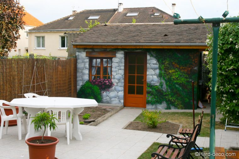 Cuisine: Mufo Deco Mur Exterieur Maison Decoration Pour Mur … à Trompe L Oeil Exterieur Jardin