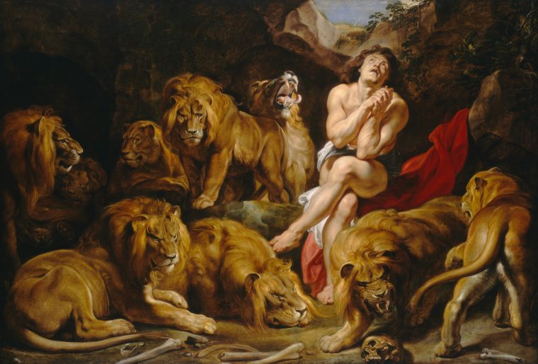 Daniel Dans La Fosse Aux Lions (Rubens) — Wikipédia intérieur Lion En Pierre Pour Jardin