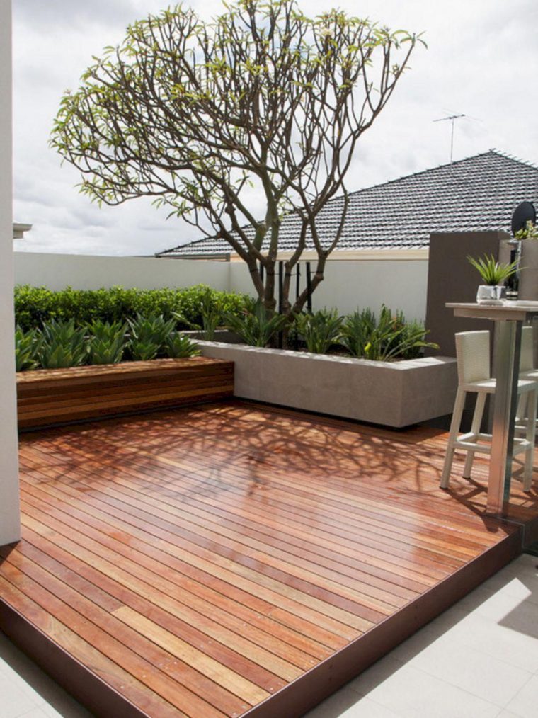 Deckdesigner | Terrasse Bois, Terrasse Jardin, Amenagement … avec Jardinieres Beton Pour Jardin