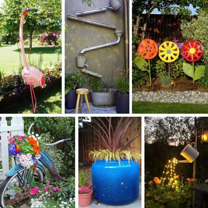 Décoration De Jardin En Objets De Récup' : Des Idées … à Objets Decoration Jardin Exterieur